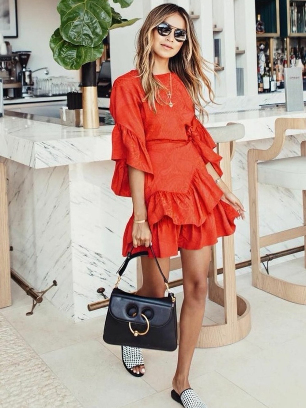 maje dress size 1- Rouge